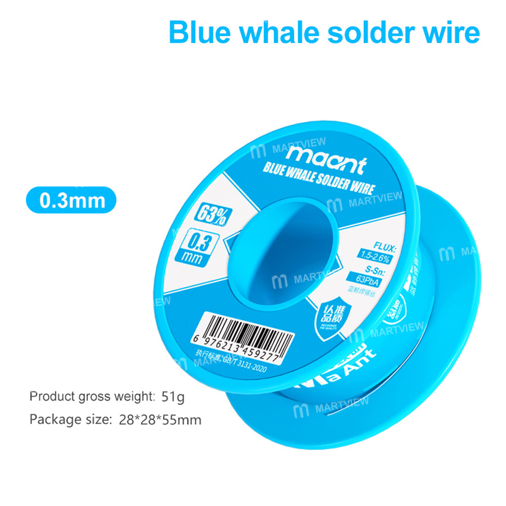 maant blue-whale-50g-high-purity-no-clean-low-odor-precision-solder-wire--3pcs-3
