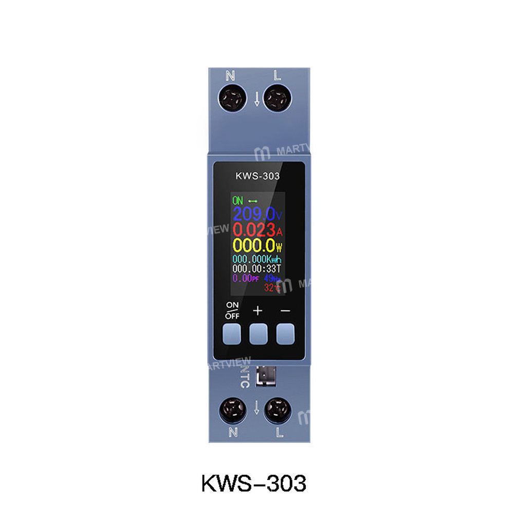 kws 303-series-multifunctional-rail-mounted-voltage-current-meter-with-power-off-protection--wifi-fu