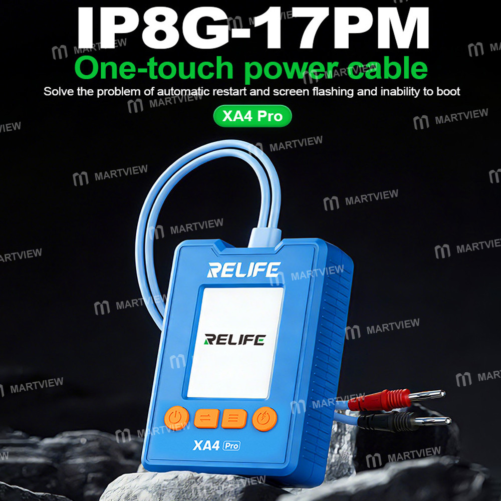 relife xa4-pro-one-touch-hd-display-power-cable-with-usb-type-c-dual-interface-for-iphone-8g-17pm-6