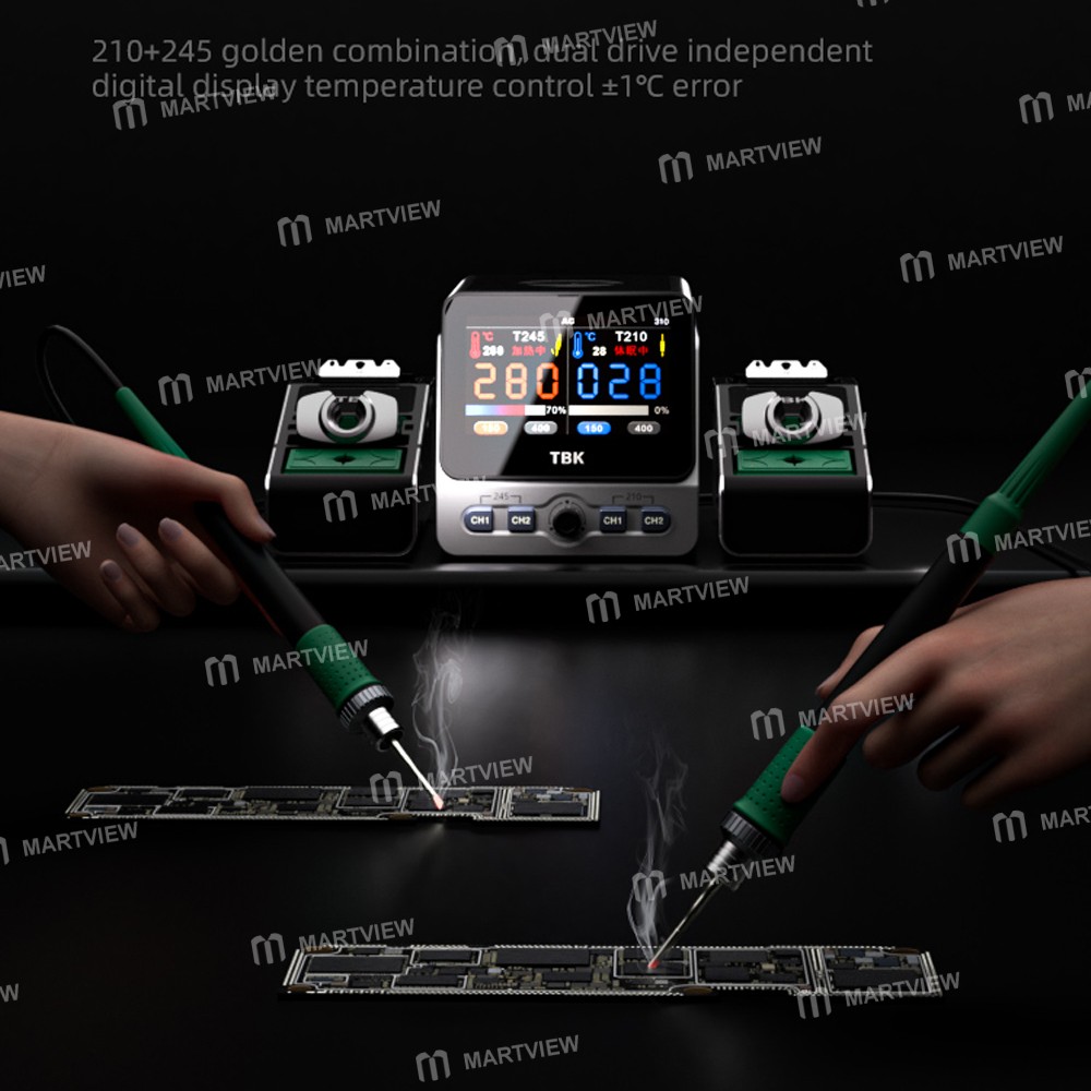 tbk 310-multifunctional-intelligent-double-station-soldering-iron-station-with-wireless-charging-6