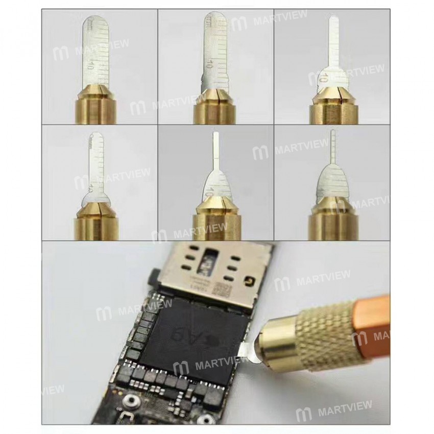 Professional S1018 A8 A9 A10 IC Chip BGA Motherboard PCB Circuit Board Repair Knife Curved Thin Blad