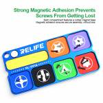 relife rl-091a-7-compartment-aluminum-alloy-screw-magnetic-storage-tray-9