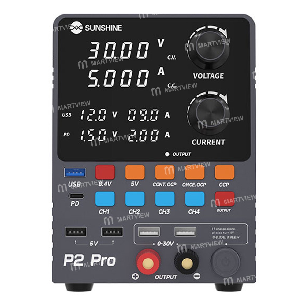 sunshine p2-pro-330w-4-segment-storage-channel-high-precision-adjustable-dc-stabilized-power-supply-