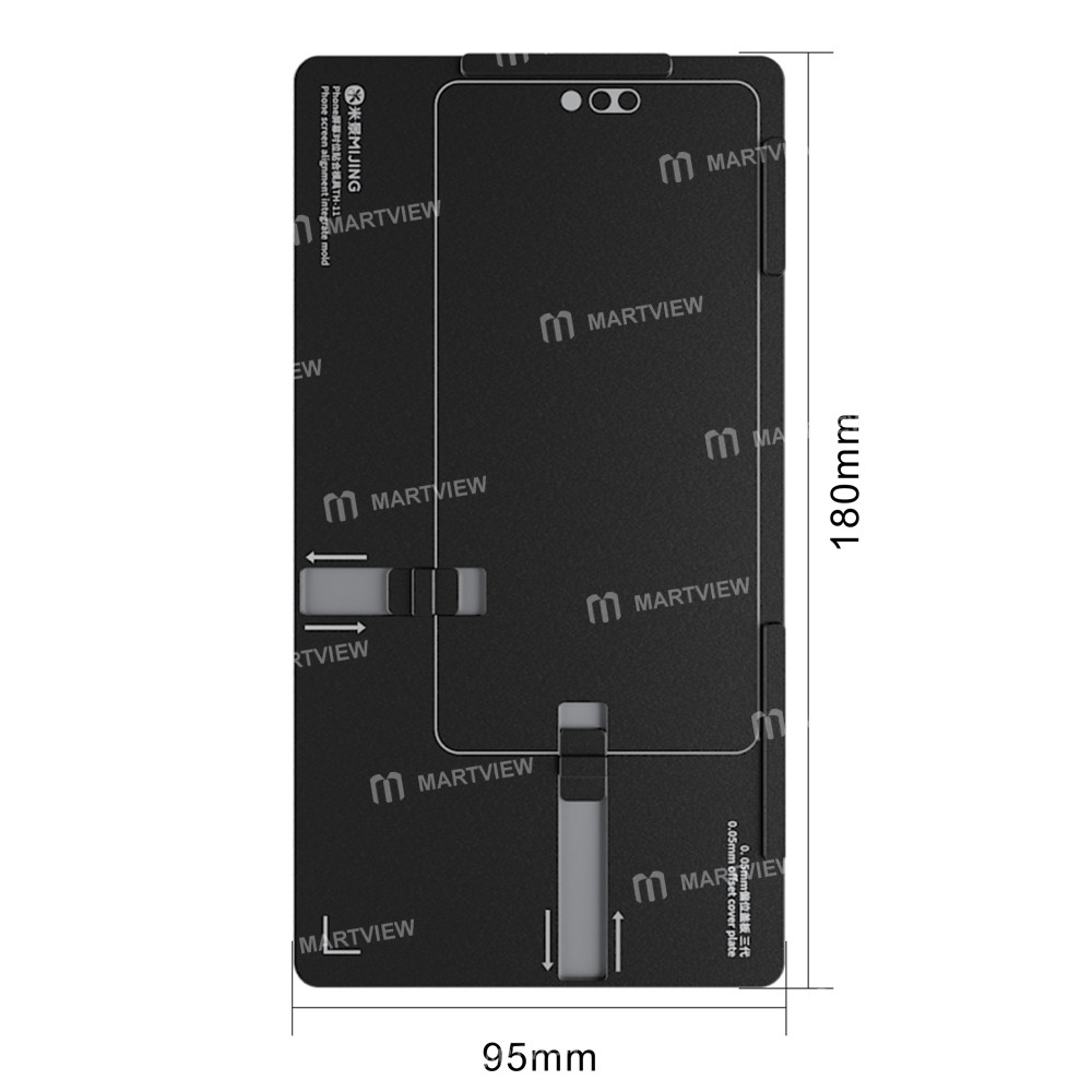 mijing th-11-universal-phone-screen-alignment-integrated-mold-for-iphone-12-to-17pro-max-8