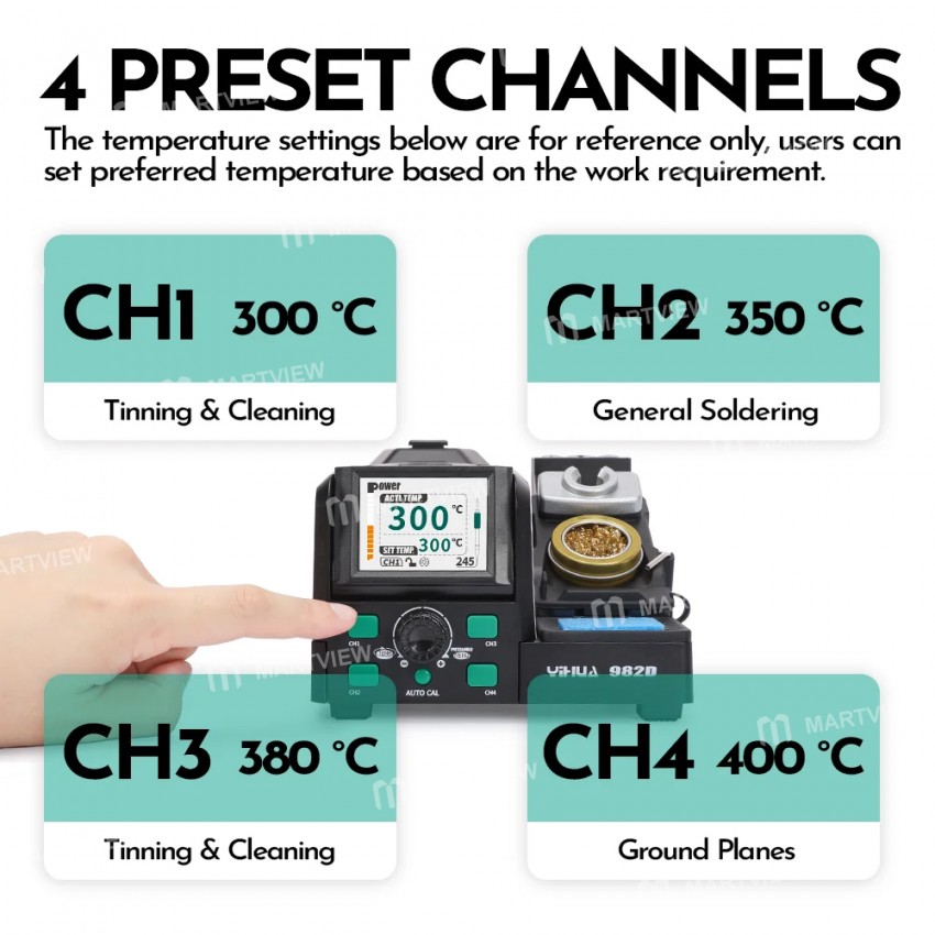 yihua 982d-210-245-precision-soldering-station-with-temperature-calibration-preset-channels-4