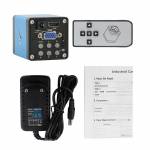 2MP HDMI VGA 30FPS Microscope Camera with Adjusting Bracket 130X C-mounting Lens LED Light