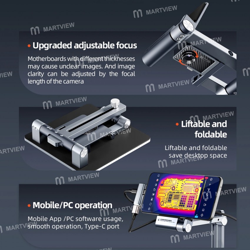 qianli fire-eye-pro-foldable-holder-version-infrared-thermal-camera-for-motherboard-fault-diagnosis-