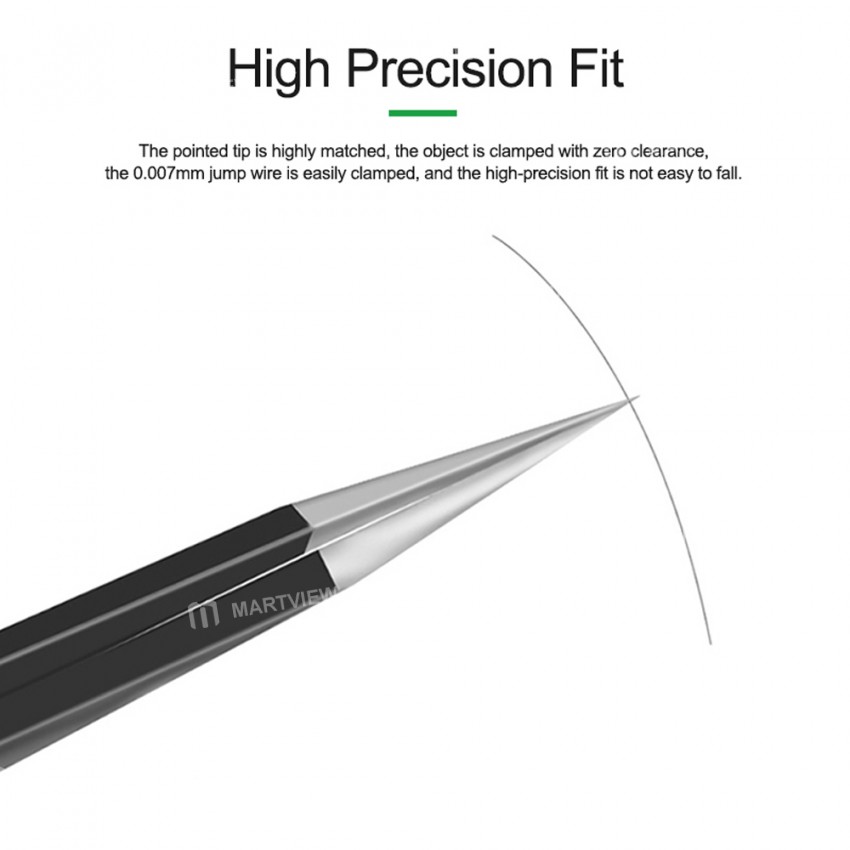 relife rl-esd-black-antistatic-non-magnetic-stainless-steel-precision-tweezers-6