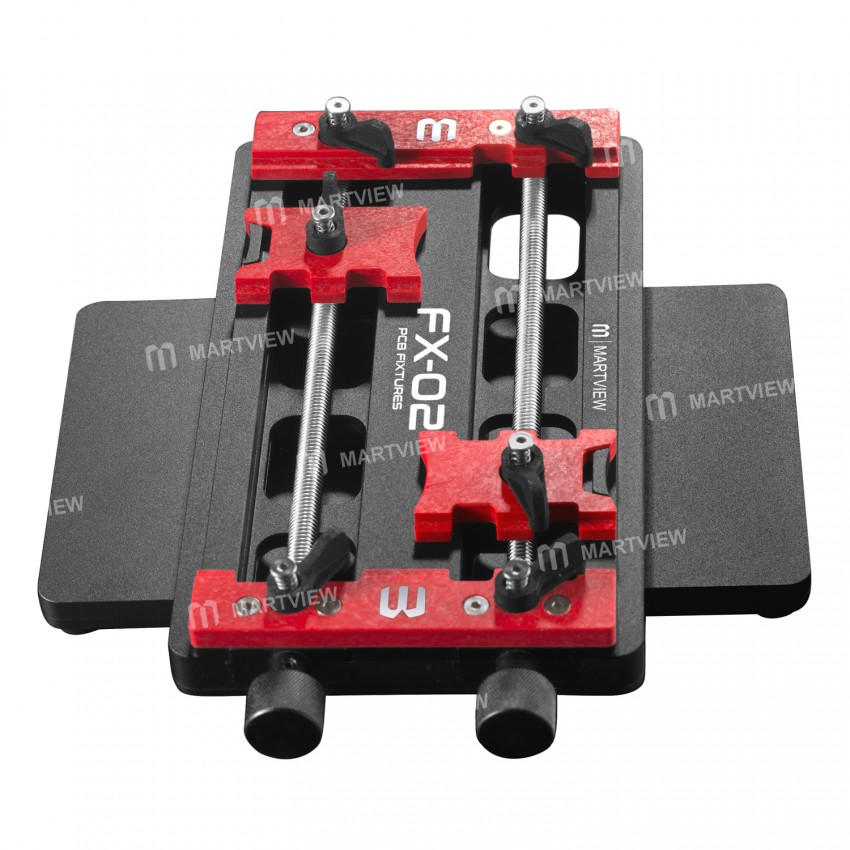Martview FX-02 Full 360° Rotation Multifunctional Dual Bearing Universal PCB Fixture with Press Buck