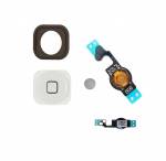 Replacement Home Button With Flex Cable and Rubber For iPhone 5 - White