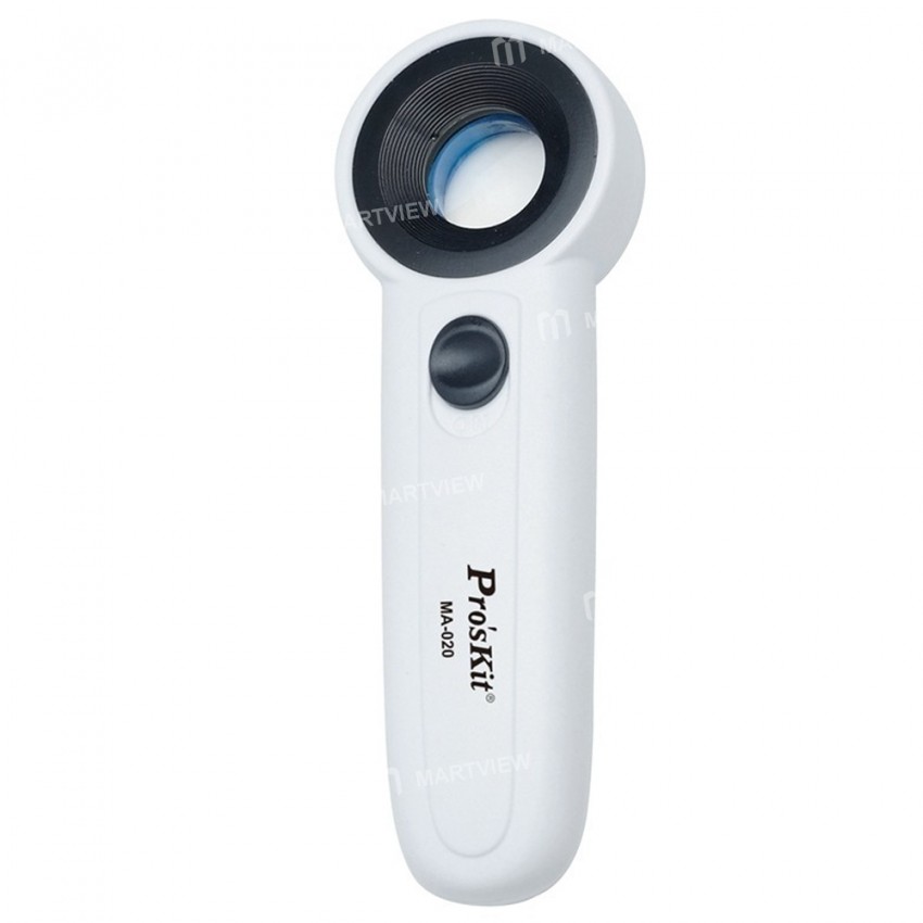 Pro'sKit MA-020 Hand Hold 22X High-Expansion Magnifying Glass with LED Light