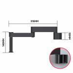 Luowei WCI3 7-50X Wall Mount Swing Arm HD Continuous Zoom Microscope