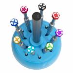 Relife RL-078 360° Rotate Multi-function 19-holes Large Capacity Screwdriver Storage Box