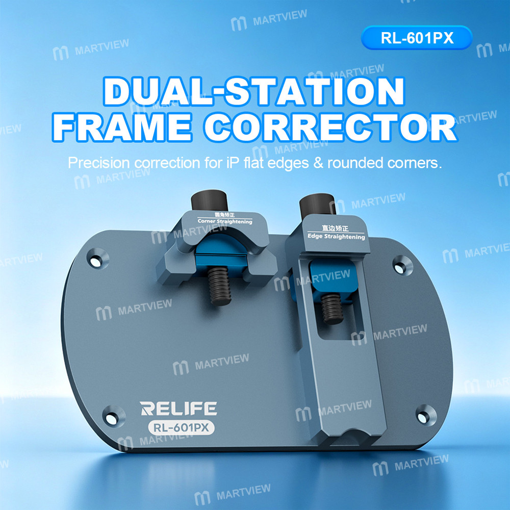 relife rl-601px-dual-station-frame-corrector-support-for-iphone-flat-edges-rounded-corners-6