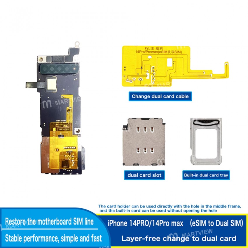 wylie tool-kit-layer-free-for-iphone-14-pro-14pro-max-dual-esim-to-dual-sim-card-1
