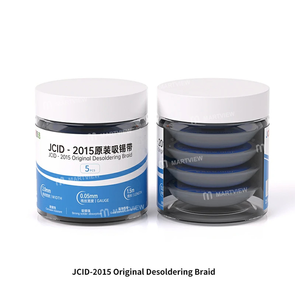 jcid multiple-sizes-low-residue-original-desoldering-wire--5pcs-10