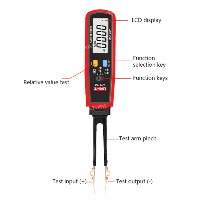 UNI-T UT116C SMD Digital Multimeter For DC Diode Resistor CapacitorRCD Measurement