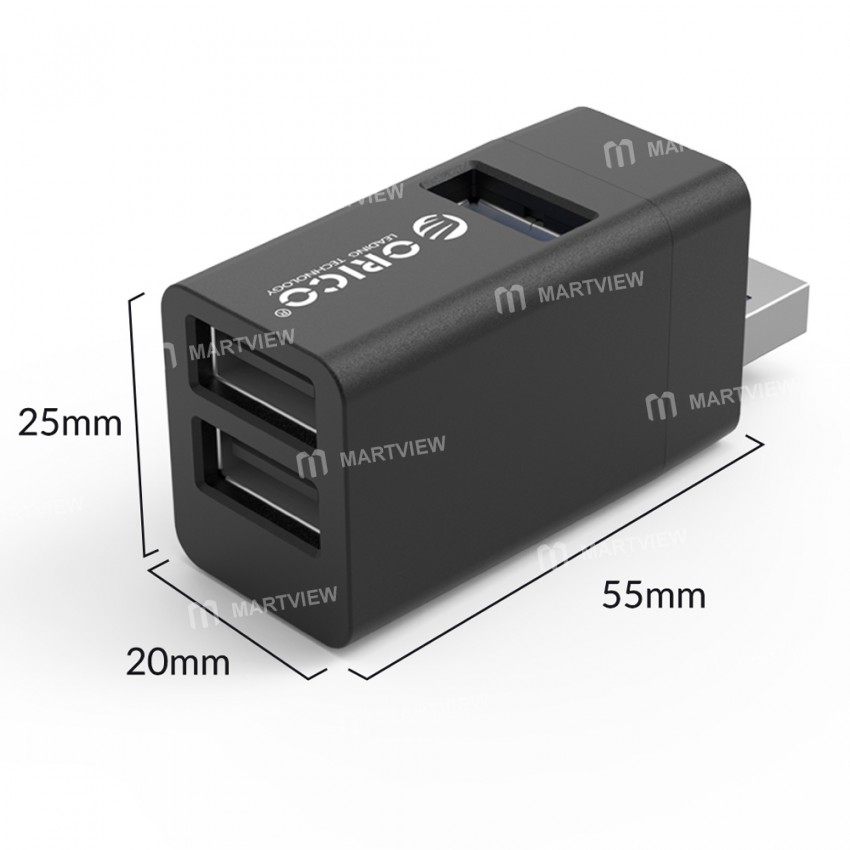 Orico MINI-U32L 3-in-1 Aluminum Alloy Material USB 3.0 Wireless Hub