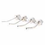 3/5/8/10mm Stainless Steel Curved Heat Gun Nozzles for 850 Hot Air Soldering Rework Station