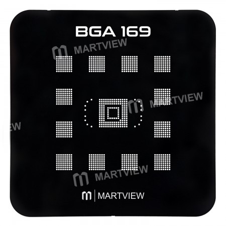 Martview EMMC / EMCP / UFS BGA169 Black Reballing Stencil Tin Net