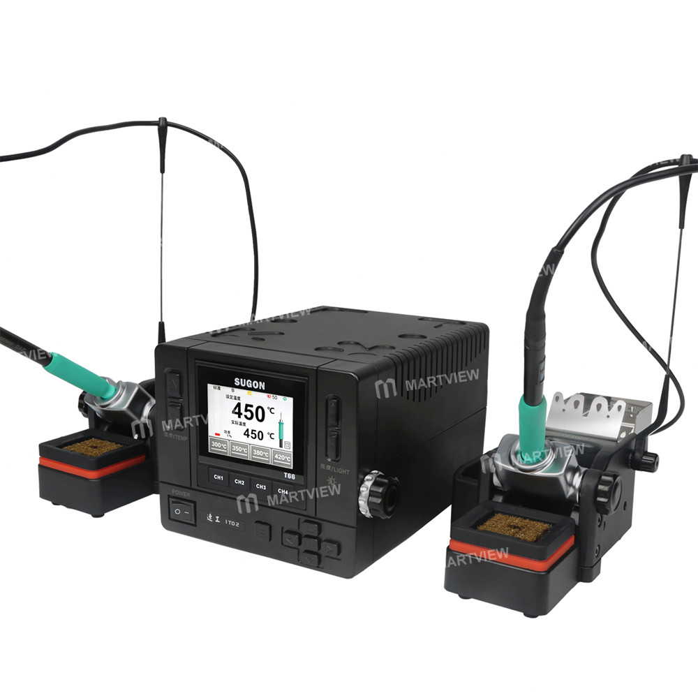 sugon t66-single-dual-station-smart-temperature-adjustable-digital-display-soldering-station-5