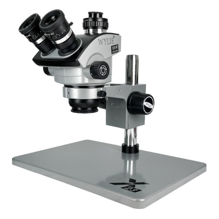 Wylie CYCLOPS X23 0.7-5.0X Trinocular Zoom Stereo Microscope with Aluminum Alloy Base