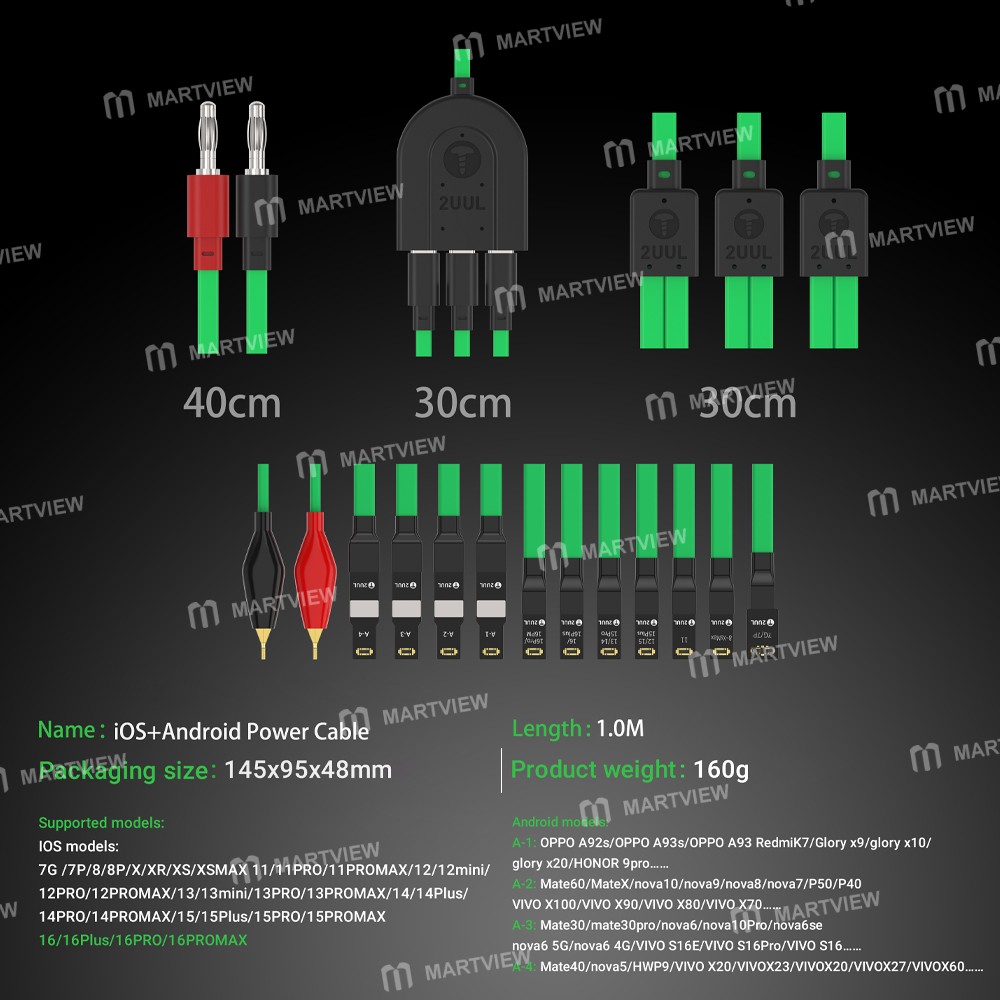 2uul pw02-mobile-phone-repair-power-cable-for-iphone-8-to-16pm-android-phones-8