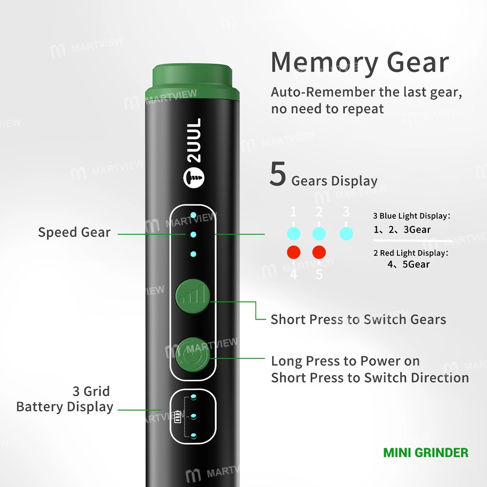 2uul da86-mini-grinder-cordless-engraving-pen-with-10pcs-u8-drill-heads-4