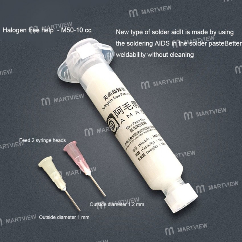 Amaoe BGA Halogen-Free Solder Paste Needle Barrel Booster Kit