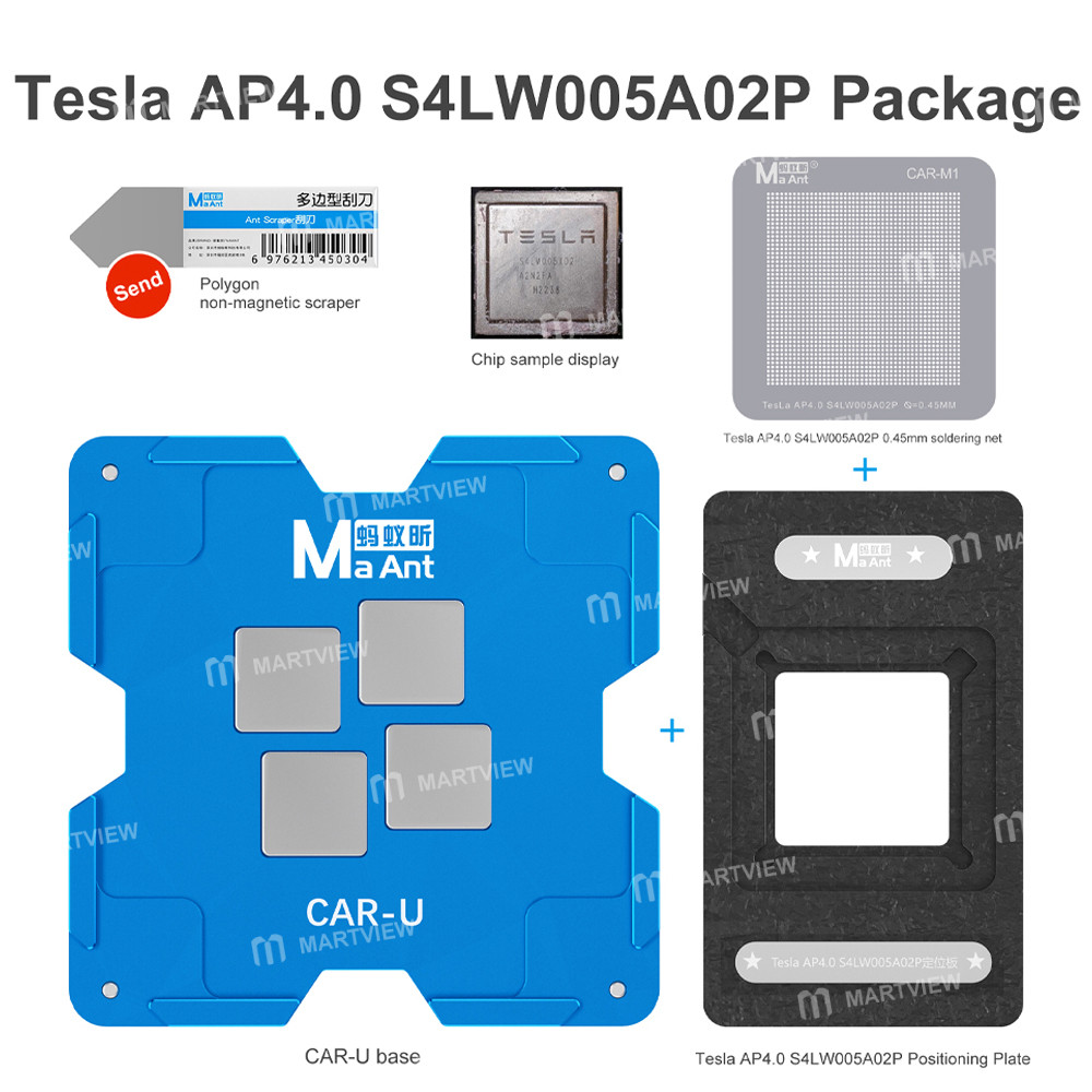 maant car-u-new-energy-vehicles-cpu-comprehensive-bga-reballing-stencil-tin-plating-platform-set-7
