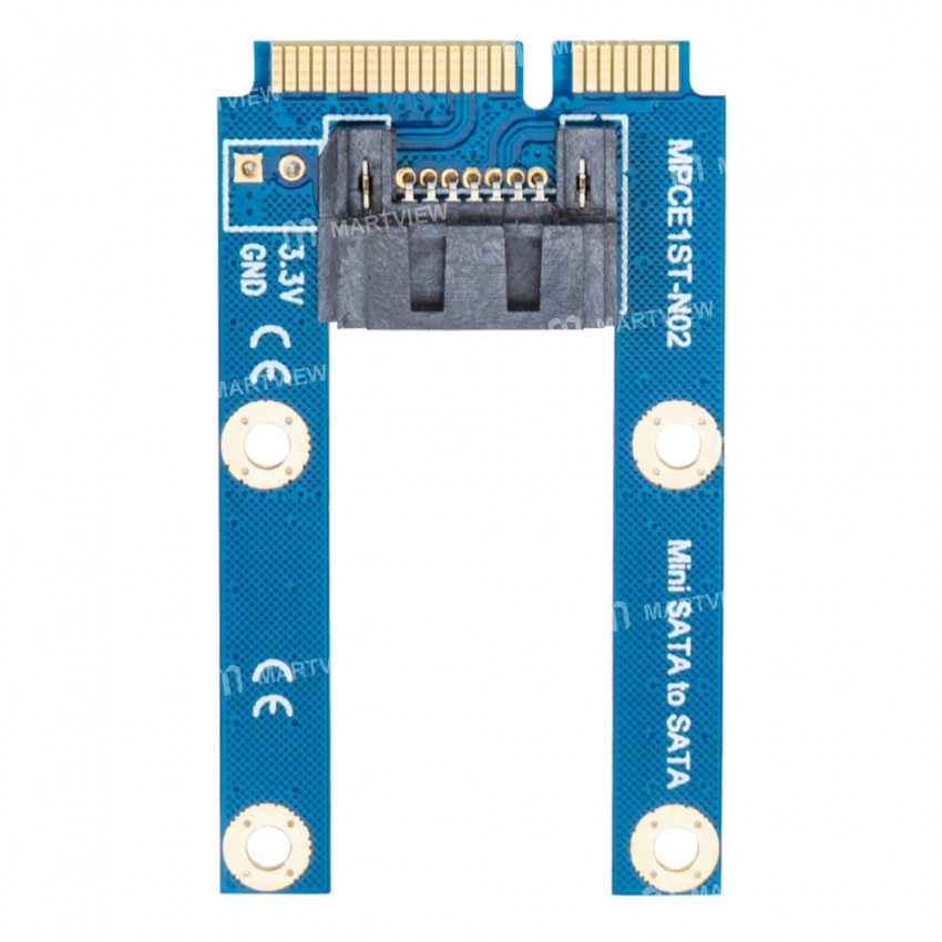 Orico MSTS7PW SATA 7Pin to mSATA Flat Type SSD Adapter Card Support Full Height Size