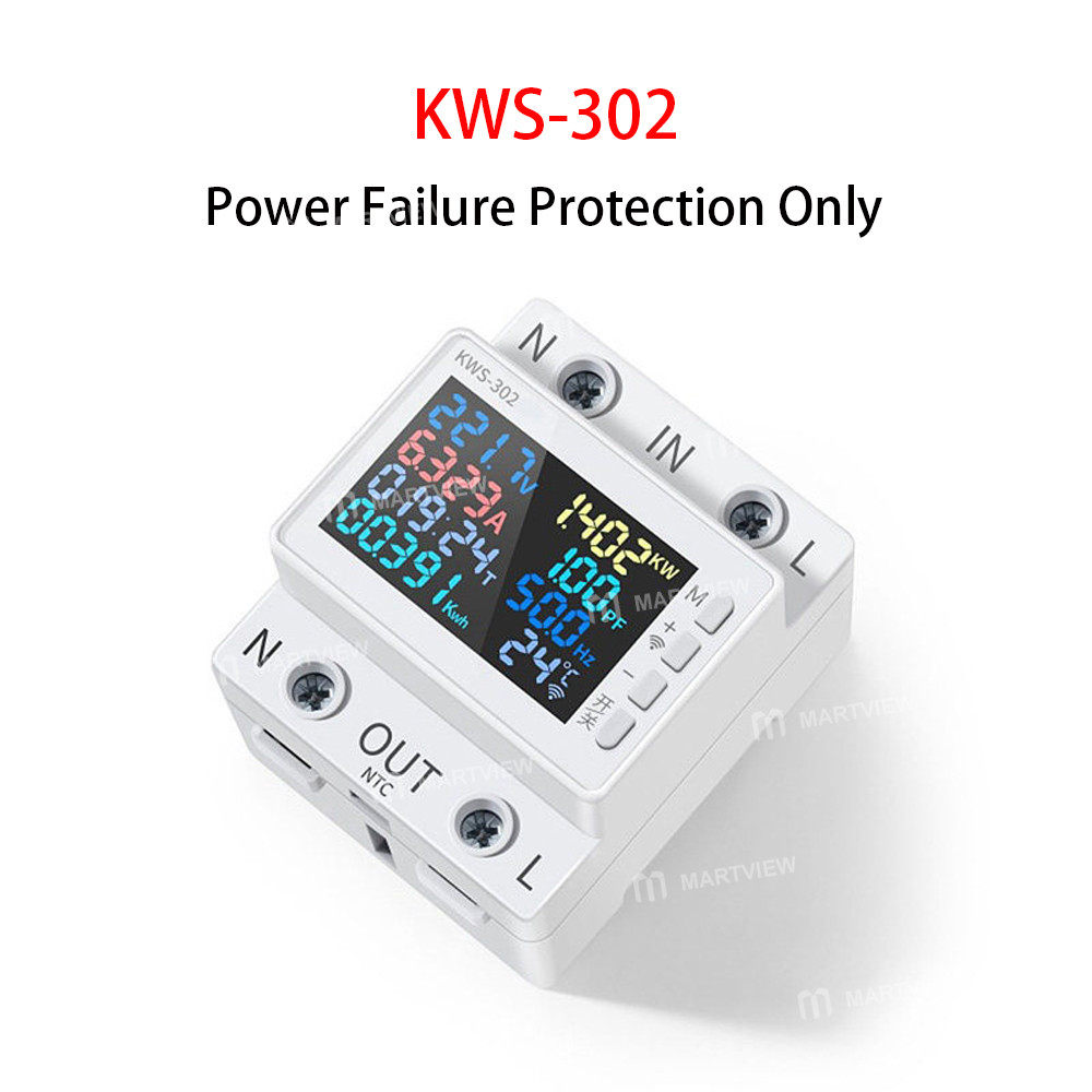 kws 302-series-multifunctional-rail-mounted-voltage-current-meter-with-power-off-protection--wifi-ca