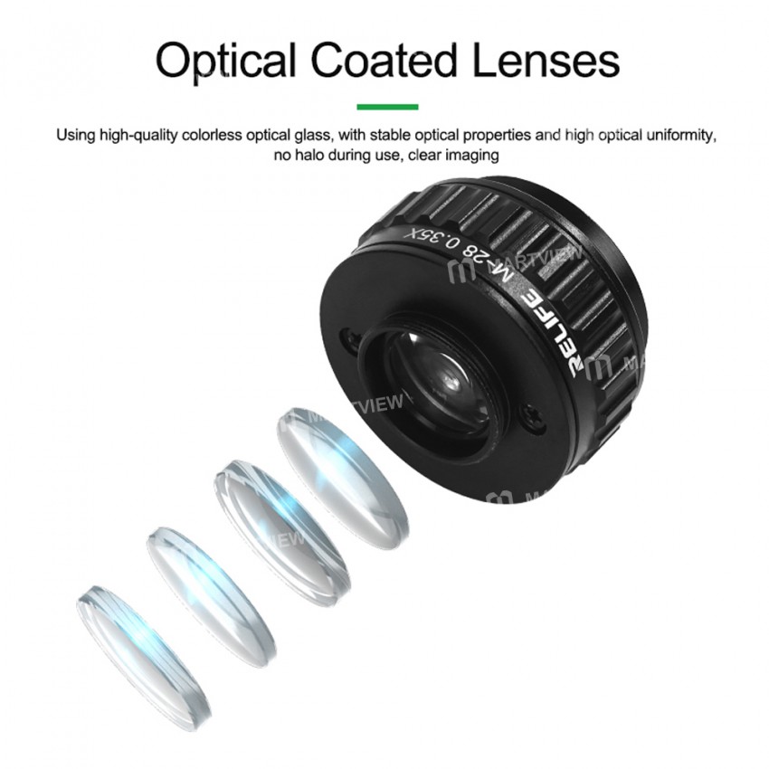 relife m-28-035x-05x-ctv-lens-connector-adapter-for-trinocular-stereo-microscope-3
