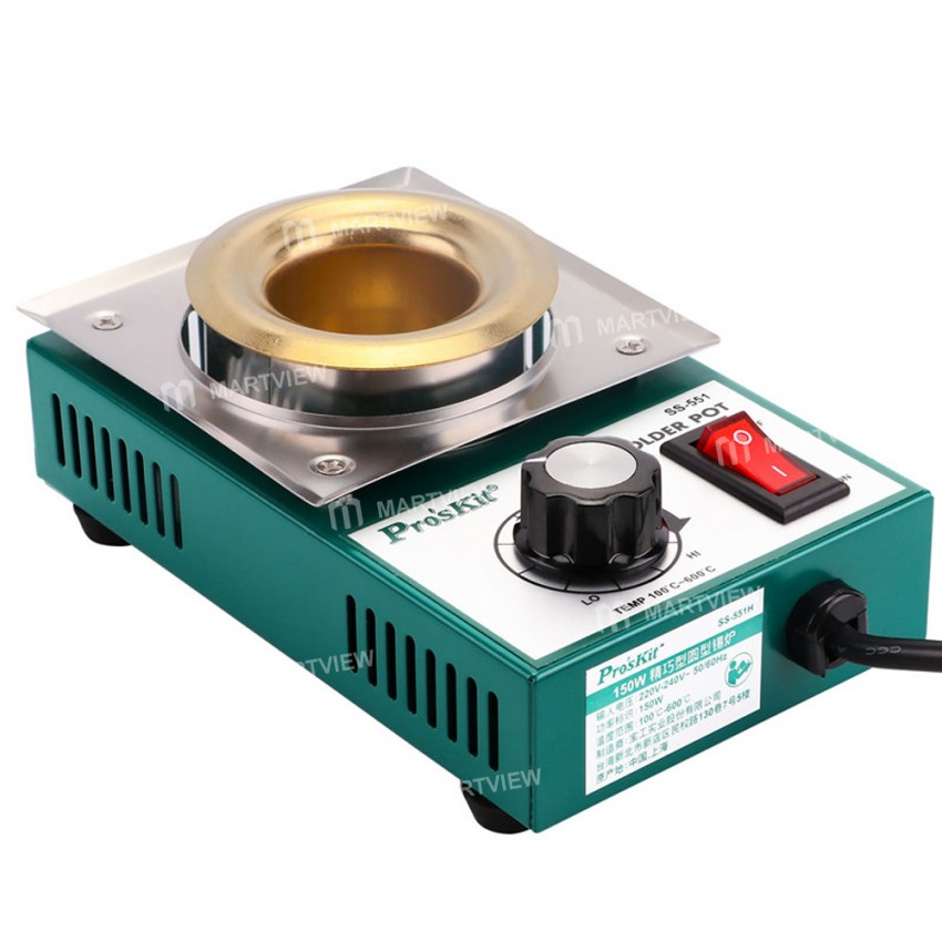 Pro'skit SS-551 150W Small Circular Adjustable Temperature Stainless Steel Melting Tin Furnace