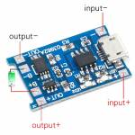 Micro USB 18650 Lithium Battery Charging Module with Protection Dual Function - 2Pcs
