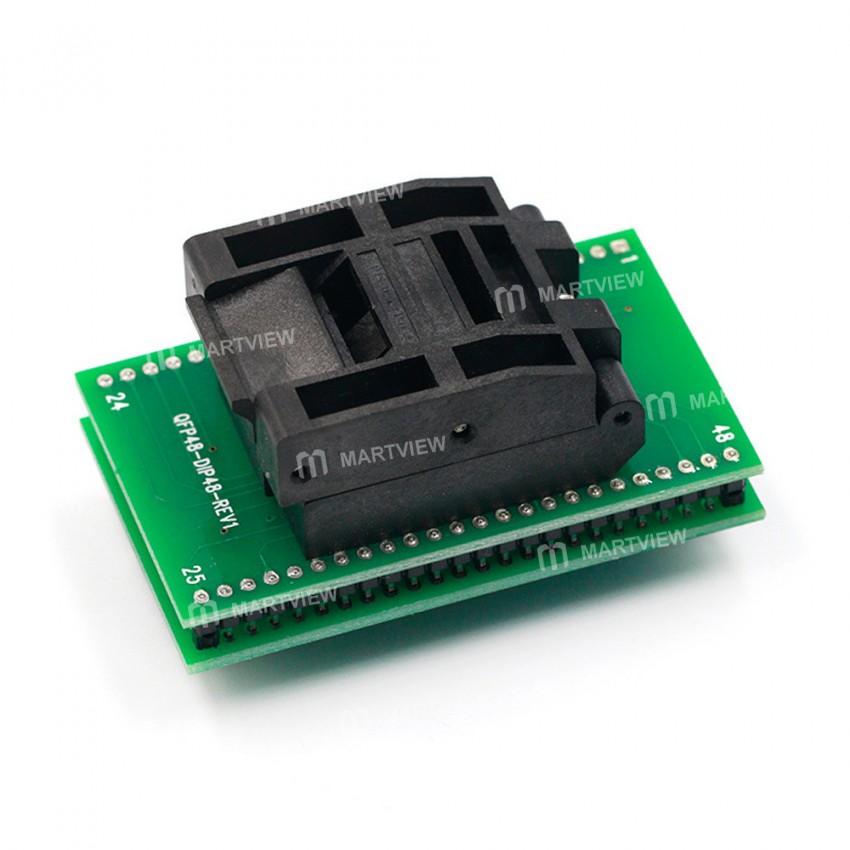 QFP48 to DIP48 and QFP32 to DIP32 Clamshell Programmer Burning Socket