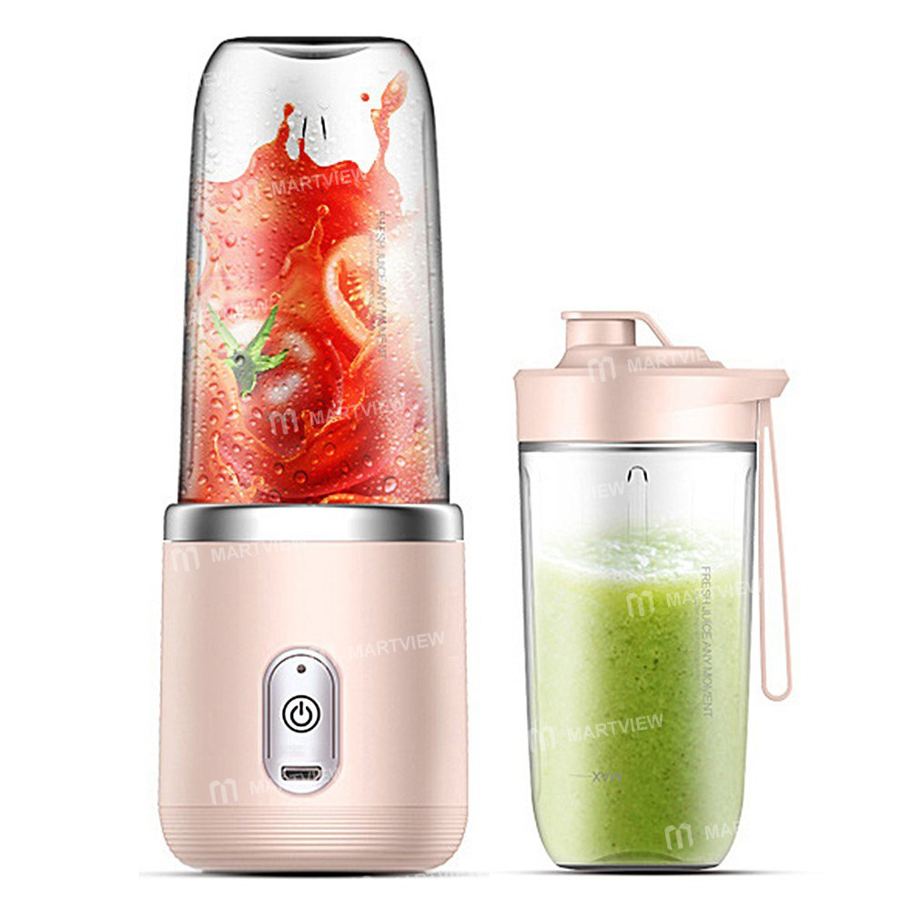 mini mixer-40w-juice-blender-personal-size-portable-rechargeable-usb-double-cup-pink-11