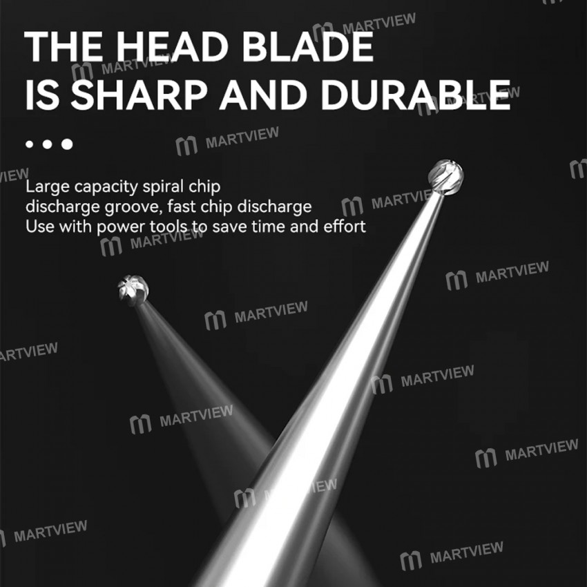 luowei 235mm-diameter-spherical-straight-needle-laminate-grinding-head-set-6