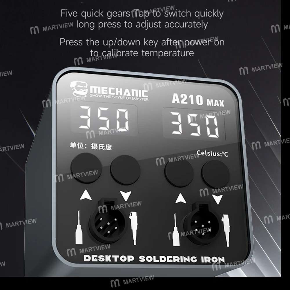 mechanic a210-max-double-station-intelligent-digital-display-temperature-control-soldering-station-5