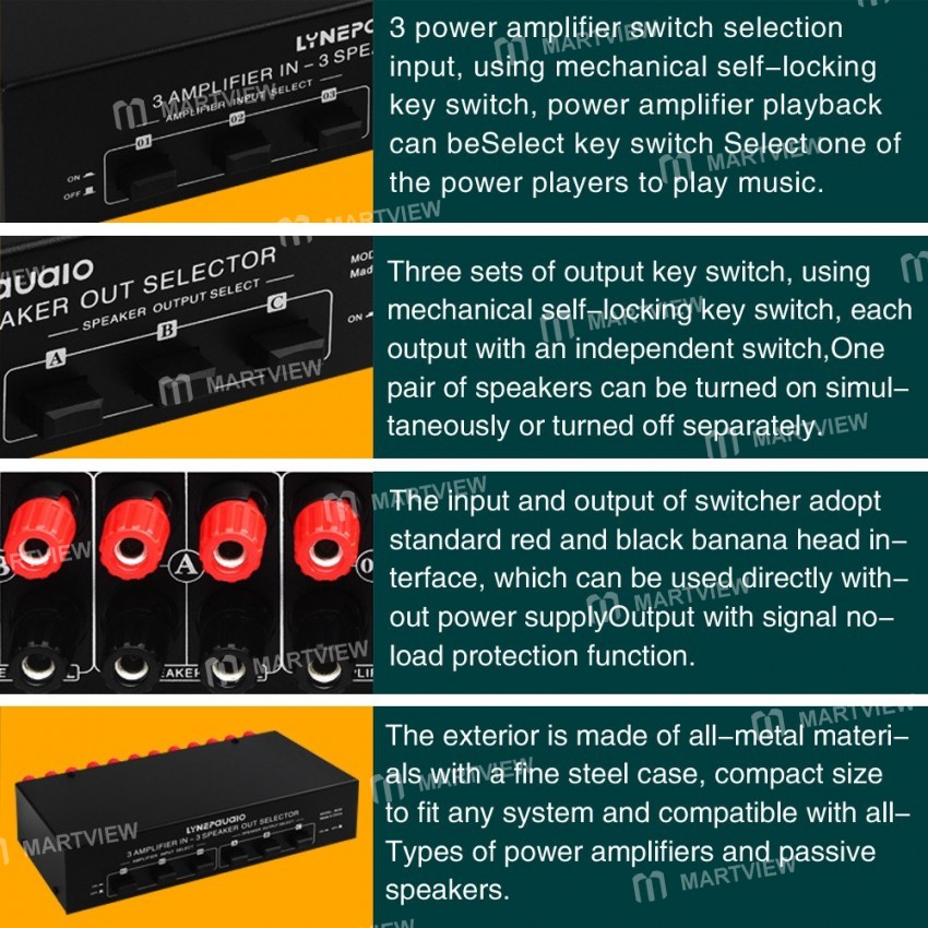 lynepauaio 3-input-3-output-passive-speakers-amplifier-selection-switcher-8