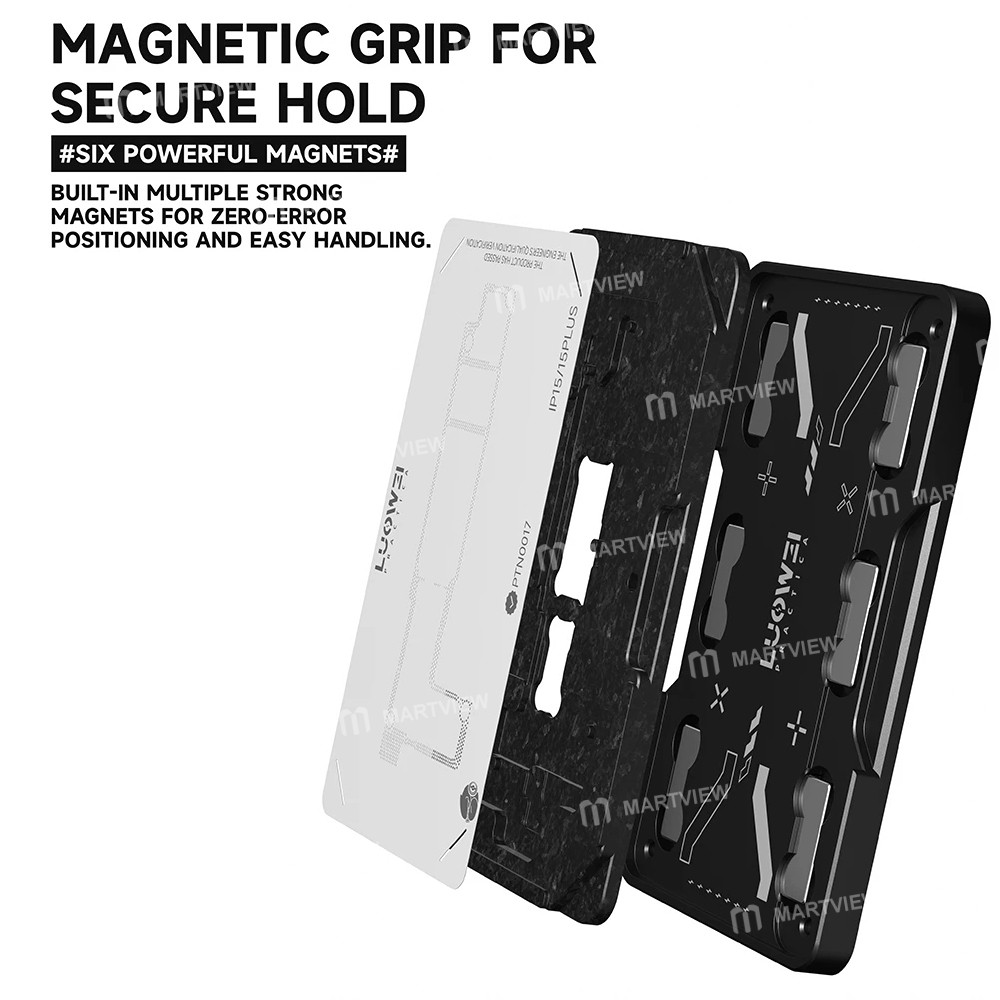 luowei lw-pt01-motherboard-middle-layer-planting-tin-platform-set-for-iphone-x-to-16pro-max-8