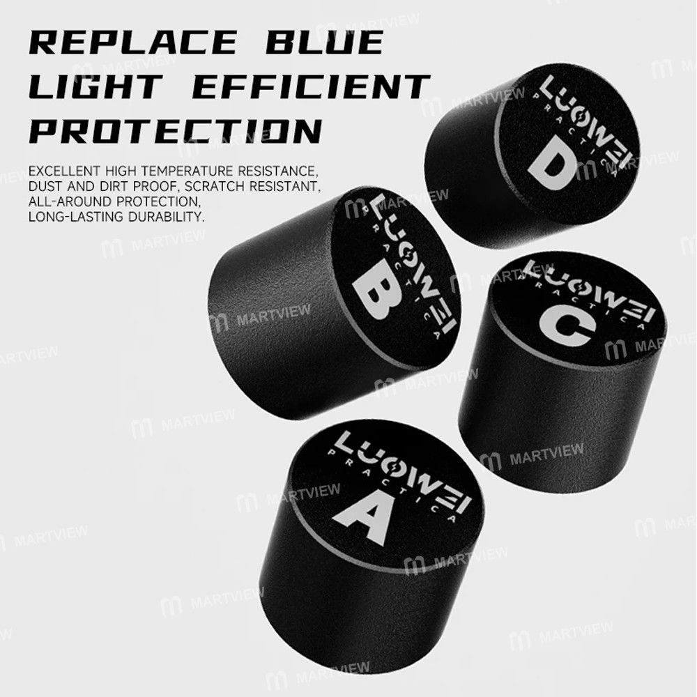 luowei lw-395-4-in-1-aluminum-alloy-replacement-blue-light-protective-cover-set-for-iphone-android-4