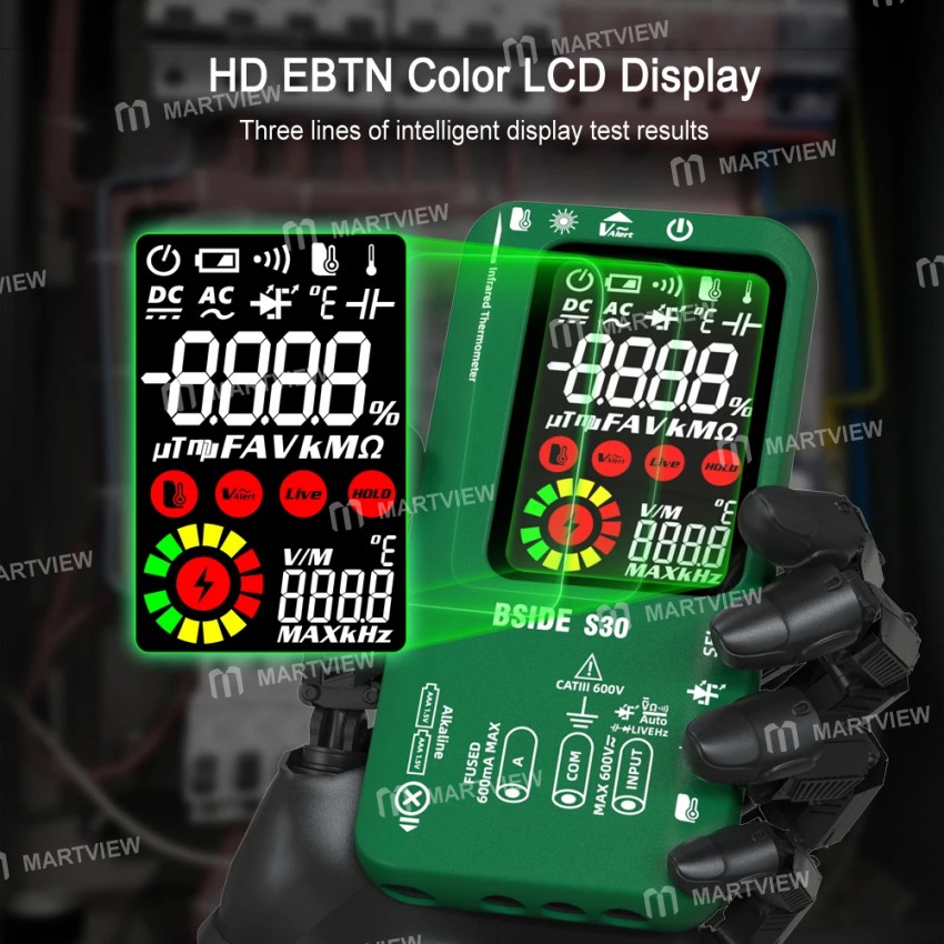 bside s30-dual-mode-powered-smart-color-multimeter-with-ir-temperature-measurement-4