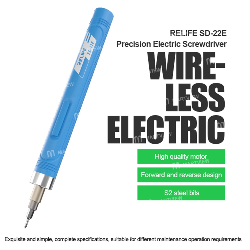 new upgrade-relife-sd-22e-wireless-electric-screwdriver-with-10-bits-for-iphone-17-series--blue-8