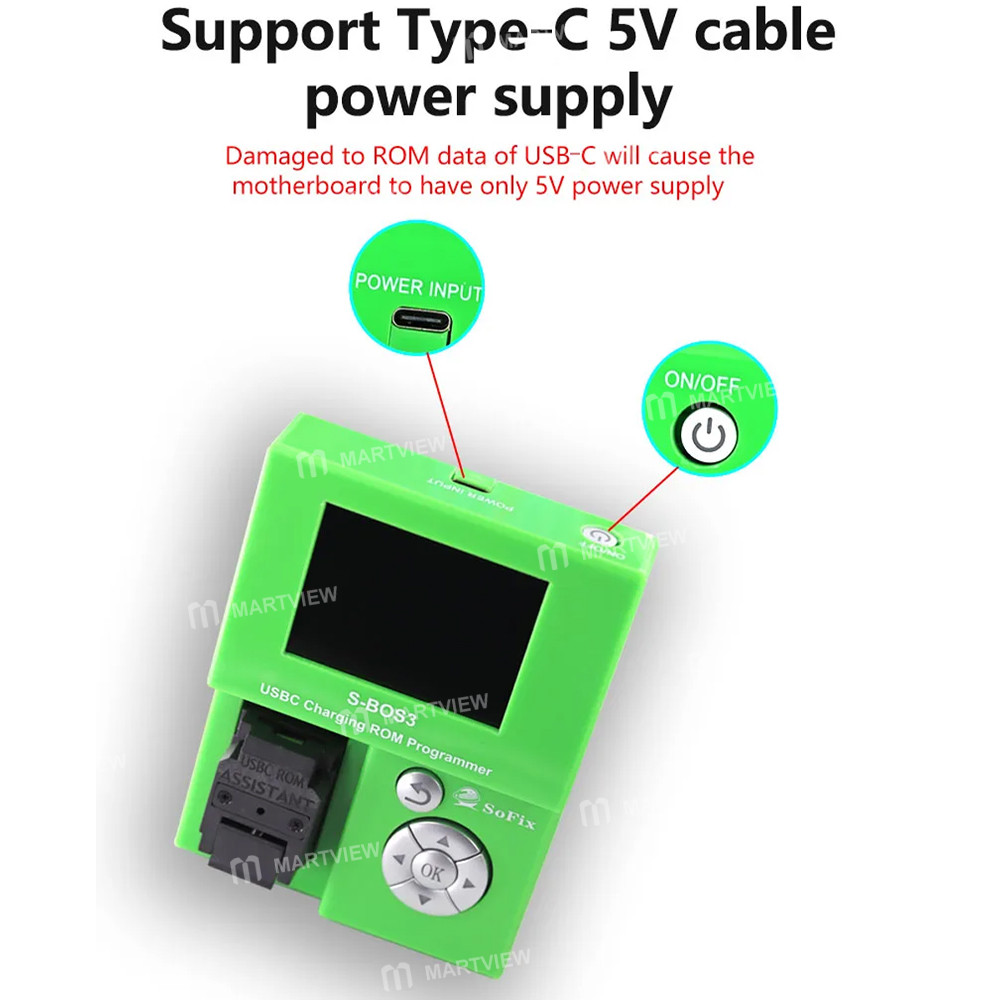 sofix s-bos3-cd3215-and-cd3217-usb-c-charging-rom-programmer-for-macbook-ipad-iphone-7