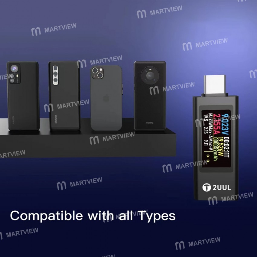 2uul charging-mate-type-c-mini-charging-detector-with-bidirectional-current-test-2