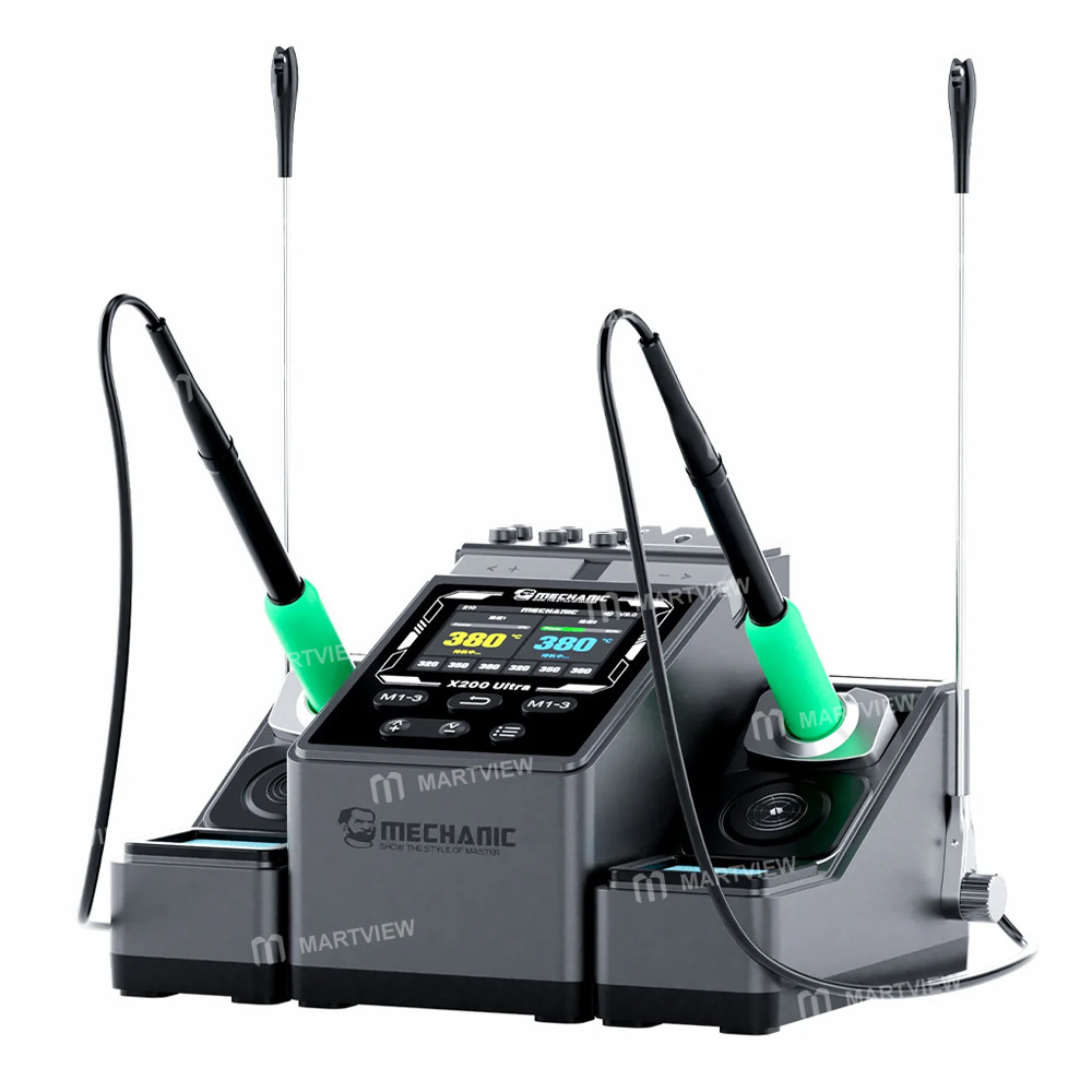 mechanic x200-ultra-pen-style-smart-temperature-adjustable-dual-station-soldering-station-1