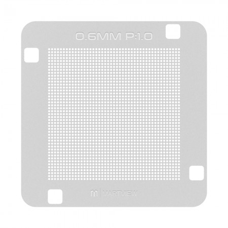 Martview RB-03 0.6MM P:1.0 Spacing Solder Balls Universal BGA ICs Reballing Stencil Net