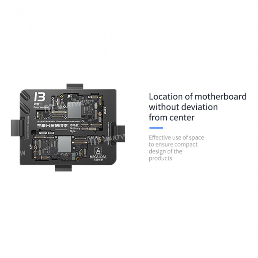 Mega-Idea iSocket 4-in-1 Mainboard Layered Test Frame for iPhone 13 / 13 Mini / 13 Pro / 13Pro Max