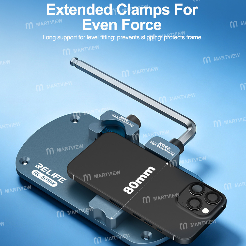 relife rl-601px-dual-station-frame-corrector-support-for-iphone-flat-edges-rounded-corners-10
